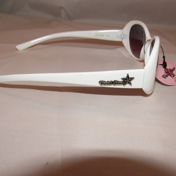 WHITE VIVID STAR SUNGLASSES NEW - Picture 5 of 6
